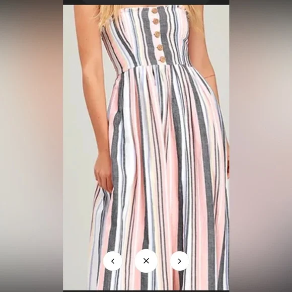 Free People Lilah Strapless Midi Slip Dress Option to add straps. - Picture 6 of 10